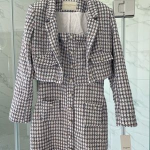 Archie Tweed blazer and mini dress. Size M- runs small. Brand new with tags.